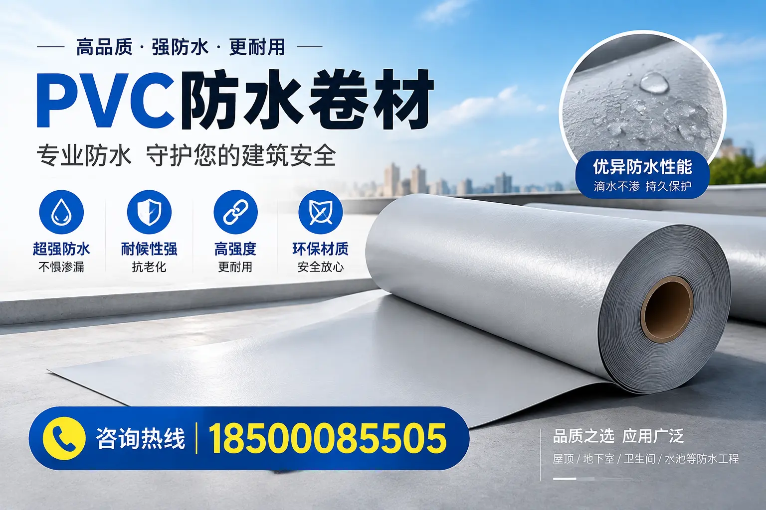 双鸭山地区pvc防水卷材的市场现状与发展趋势